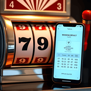 A_polished_slot_machine_style_reel_board_showing_three_rotating_numeric_reels_digits_0_9_aligned_to__1444827699